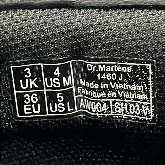 🔥 DR MARTENS Doc Martens Black Patent Leather Combat Boots Women Sz 5 - PERFECT - Picture 9 of 12